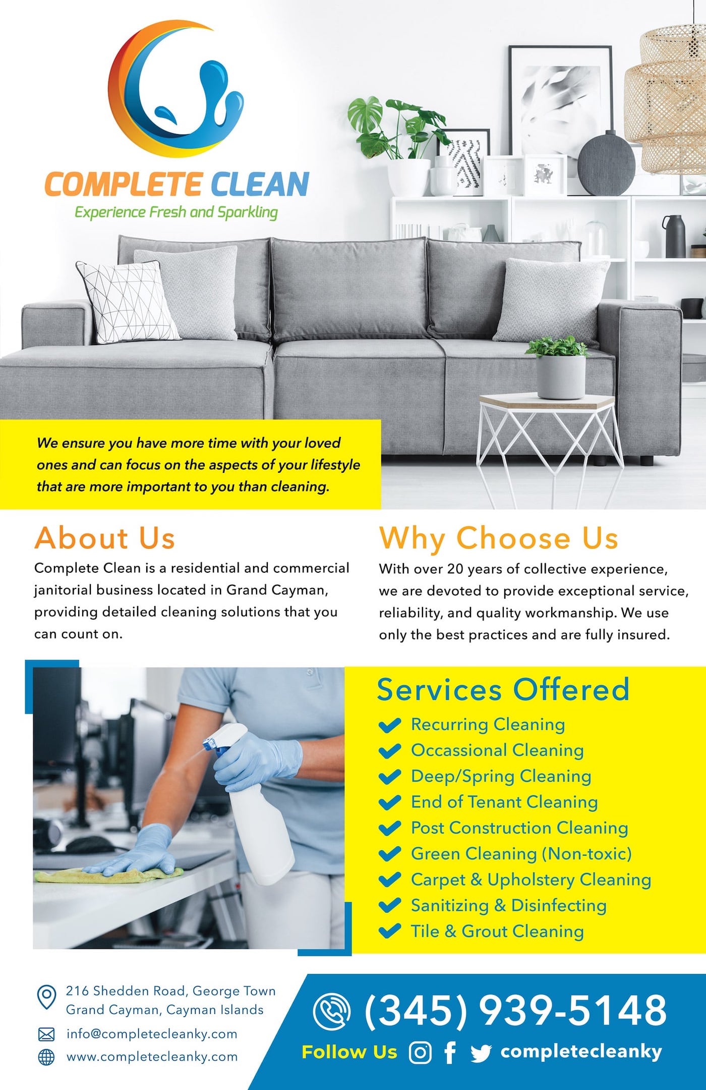 Complete Clean - Cayman Cleaning Services for Homes, Rentals, Apartments, Condos