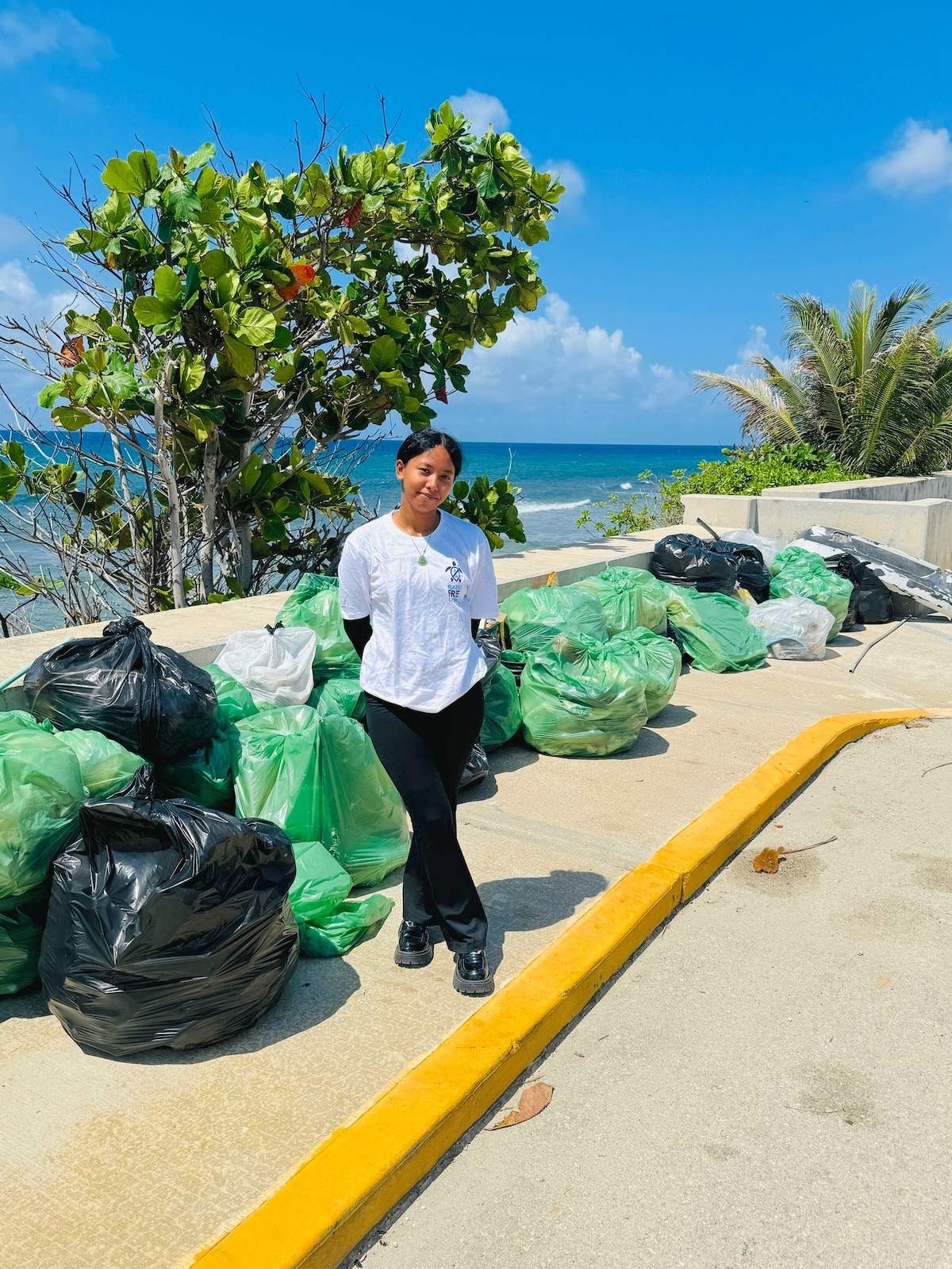 Complete Clean Volunteers in Action at Earth Day 2025 Cleanup in East End, Grand Cayman