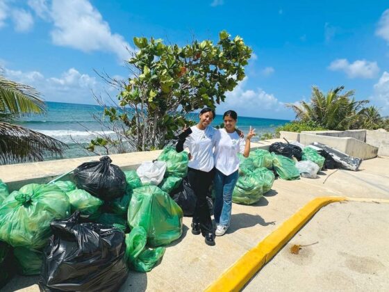 Complete Clean Team Supporting Plastic Free Cayman During Earth Day 2025 Cleanup at East End Beach