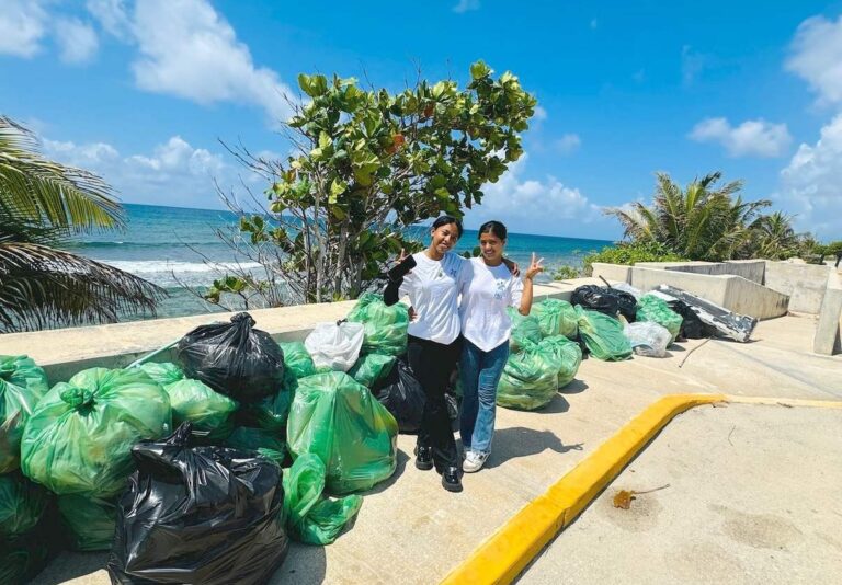 Complete Clean Team Supporting Plastic Free Cayman During Earth Day 2025 Cleanup at East End Beach